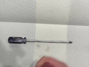 18cm Schraubendreher im Schwanz | insertion | pain | first time | kleon1989