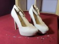 Big CUMSHOT on Sexy JUST FAB plateau pumps