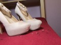 Big CUMSHOT on Sexy JUST FAB plateau pumps