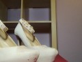 Big CUMSHOT on Sexy JUST FAB plateau pumps
