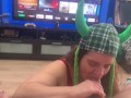 St Patricks Day Blowjob - Missy and George
