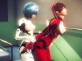 Asuka and Rei having hot lesbian sex(3D PORN)|Neon Genesis Evangelion