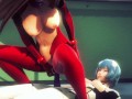 Asuka and Rei having hot lesbian sex(3D PORN)|Neon Genesis Evangelion