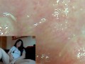 Your Italian giantess puts you inside her pussy with this endoscope