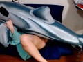 Japanese girls ride dolphins - humps pillow