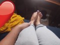 Lotioning up my feet