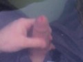 POV Risky Jerk off session outside in the backyard hot tub, cumming under water is so cool to watch 
