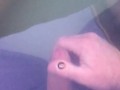 POV Risky Jerk off session outside in the backyard hot tub, cumming under water is so cool to watch 