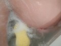 milf takes a hot bath