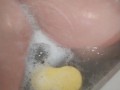 milf takes a hot bath