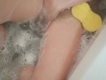 milf takes a hot bath