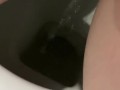 Girl pissing desperation long piss squirt