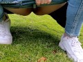 Peeing on a golf course