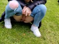 Peeing on a golf course