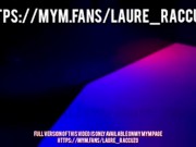 Laure Raccuzo - Elle suce en GloryHole et se fait arroser de sperme !