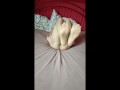 Anna Perv in tights - show feet foot
