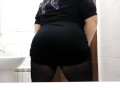 Amazing bbw public toilet play