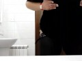 Amazing bbw public toilet play
