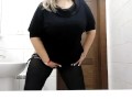 Amazing bbw public toilet play