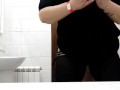 Amazing bbw public toilet play