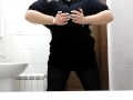 Amazing bbw public toilet play