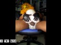 HORNY CHICKEN enjoys Extreme Pleasure Hip -- Latex Gloves