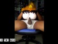 HORNY CHICKEN enjoys Extreme Pleasure Hip -- Latex Gloves