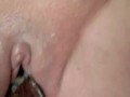 Another wooden handle in pussy video