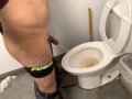 Playing with myself after peeing at work 