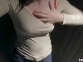 Naughty Step Sister is Visiting 2 Bathrooms while Shopping | Her Pussy didn't make it home with Toys