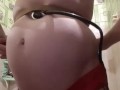 Belly sounds, seething in overfull stomach