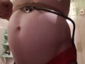 Belly sounds, seething in overfull stomach