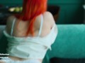 Perfect redhead bitch rides a dick and gets an orgasm - MollyRedWolf