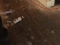 Crushing bottles in boots