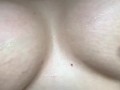 teasing my boobs with ice cube