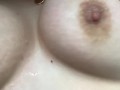 teasing my boobs with ice cube