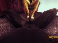 Furry Hentai - POV Cheetah Footjob And Fucked By A Beast