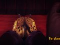 Furry Hentai - POV Cheetah Footjob And Fucked By A Beast