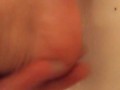 Self small foot worship massaging my sexy size 6 feet & tiny toes 