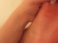 Self small foot worship massaging my sexy size 6 feet & tiny toes 