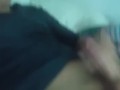 Sale mi amiga un momento y me la jalo en su cuarto 