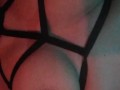 Hot latin bitch with nipple clamps enjoying her fetish