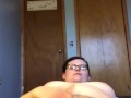 MILF masturbates eating weed edible chocolate bar
