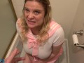 Stepdaughter creampied in the bathroom