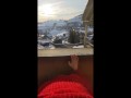 Public balcony Doggyfuck with Big Ass Bitch - Cumshot over Ass!