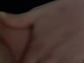 Redhead hides in bathroom to finger herself