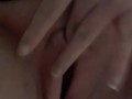 Redhead hides in bathroom to finger herself