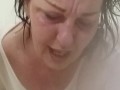V 584 part 2 finish the fully dressed shower with orgasm