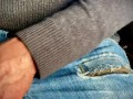 Male Solo Through Jeans