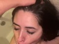 DIRTY LITTLE CUMSLUT GETS HER THROAT FUCKED SPIT ON AND PISSED ON